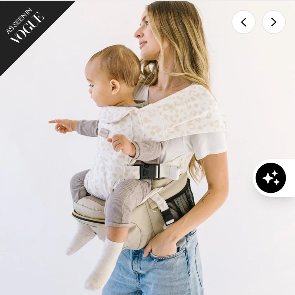 TUSHBABY Snug Hip Seat Hands-Free Attachment in Leopard NWT - Picture 3 of 7